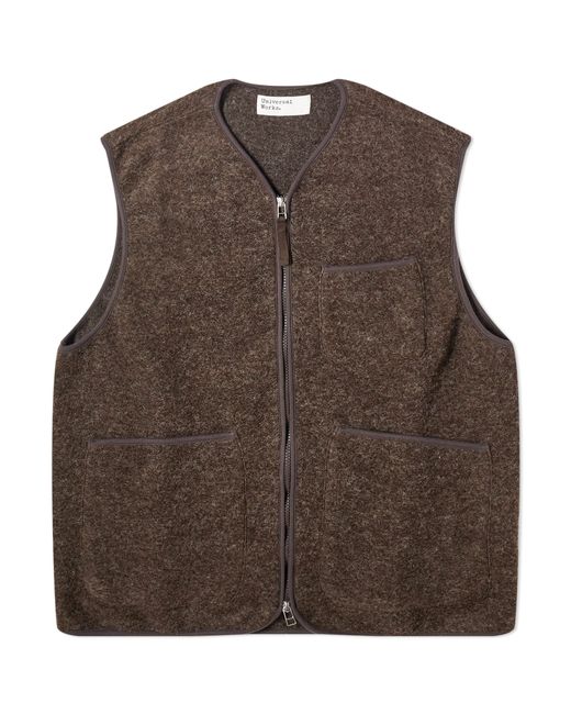Universal Works Wool Fleece Zip Gilet END. Exclusive Clothing
