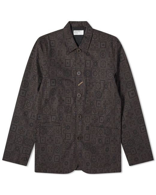 Universal Works Japanese Printed Twill Bakers Jacket END. Clothing