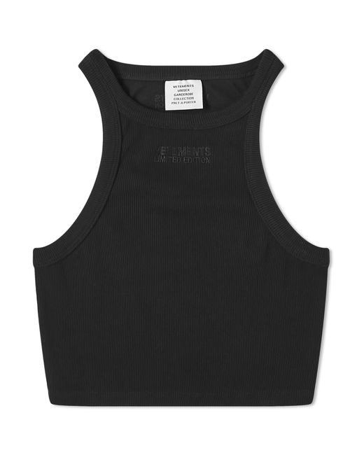 Vetements Cropped Racing Tank Top END. Clothing