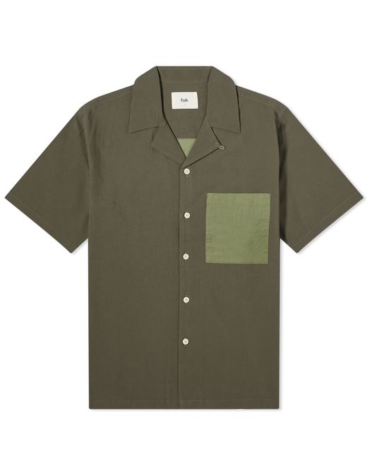 Folk Short Sleeve Soft Collar Shirt END. Clothing