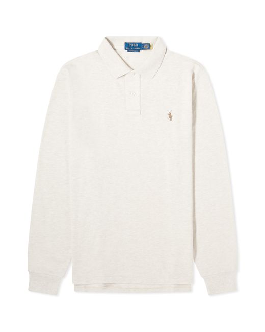 Polo Ralph Lauren Long Sleeve Custom Fit Polo Shirt END. Clothing
