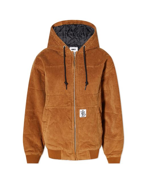 Obey Forever Bomber Cord Hooded Jacket END. Clothing