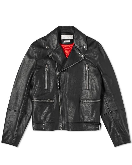 Alexander McQueen Leather Biker Jacket Medium END. Clothing