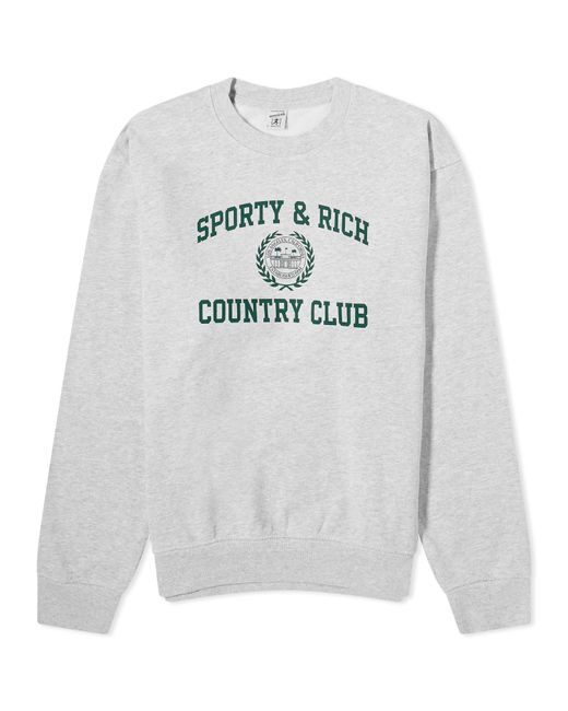 Sporty & Rich Varsity Crest Crew Sweat Large END. Clothing