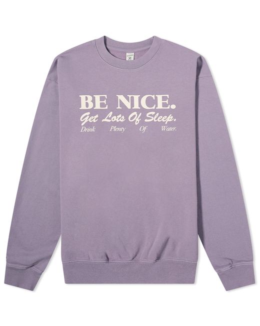 Sporty & Rich Be Nice Crew Sweat Large END. Clothing
