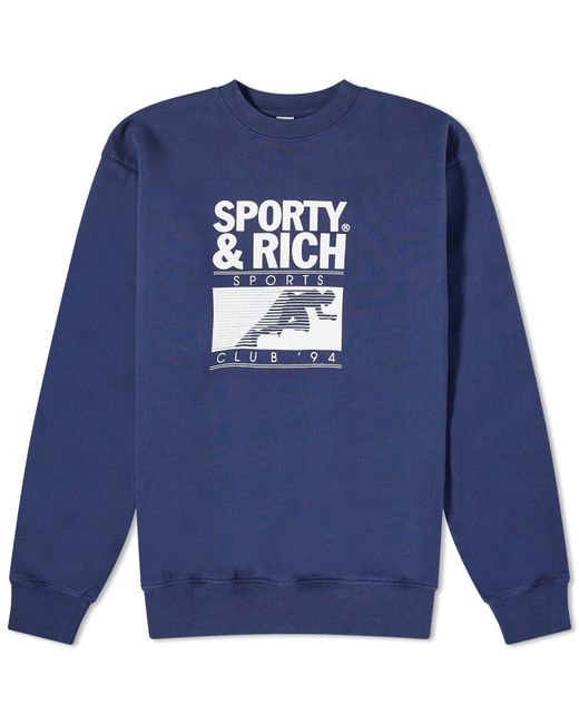 Sporty & Rich Motion Club Crew Sweat Large END. Clothing