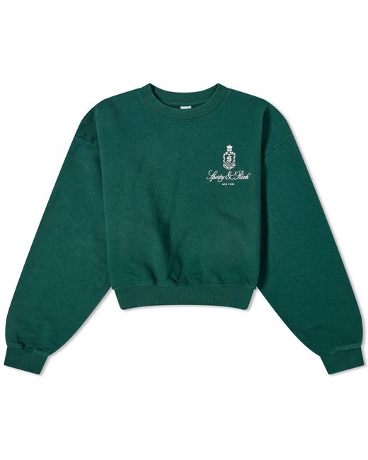 Sporty & Rich Vendome Cropped Crew Sweat END. Clothing