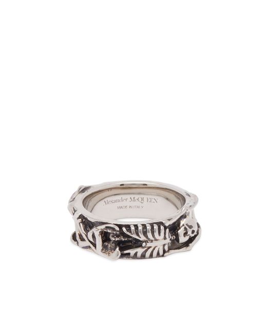 Alexander McQueen Dancing Skeleton Ring Small END. Clothing