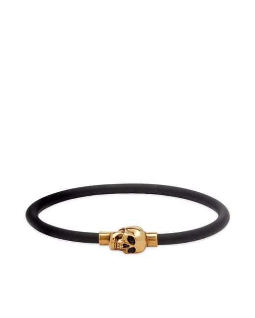 Alexander McQueen Rubber Cord Skull Bracelet END. Clothing