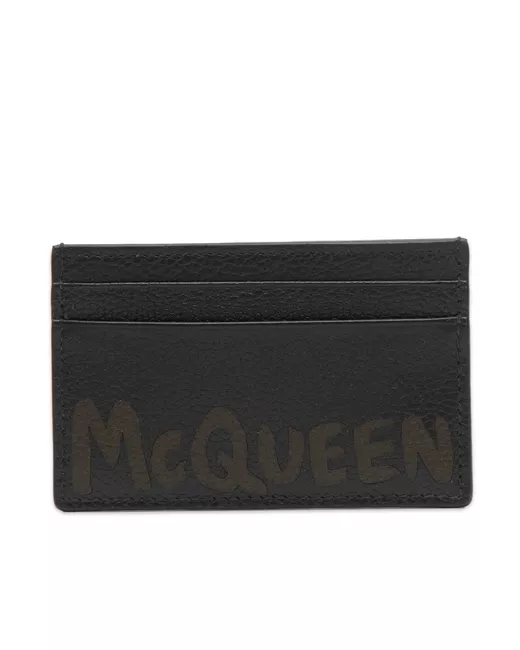 Alexander McQueen Graffiti Logo Card Holder END. Clothing
