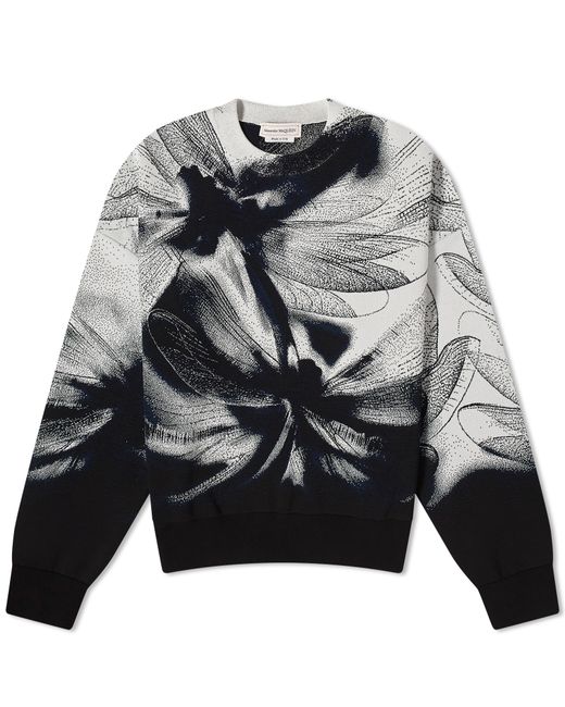 Alexander McQueen Jacquard Dragonfly Crew Neck Jumper END. Clothing