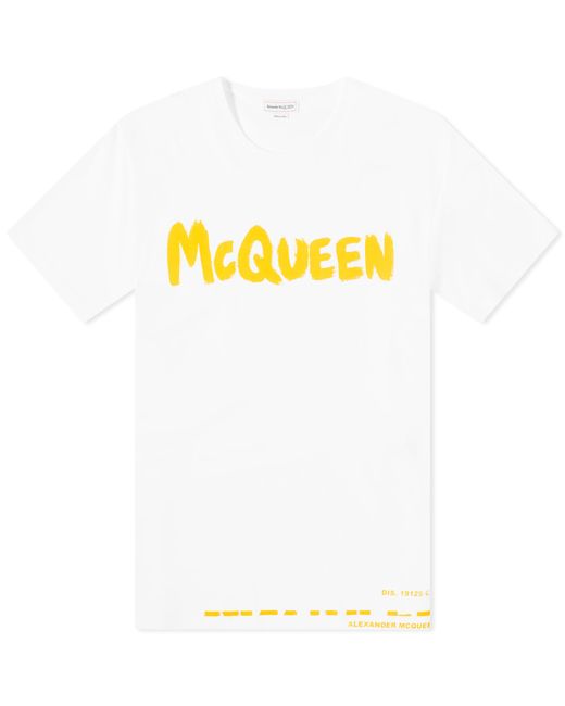 Alexander McQueen Graffiti Logo T-Shirt Large END. Clothing