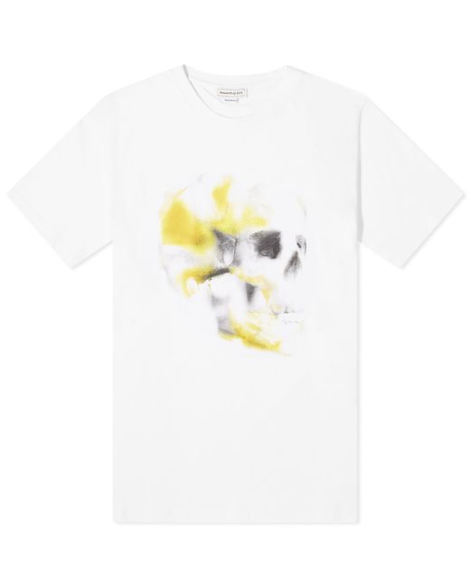 Alexander McQueen Obscured Skull Print T-Shirt END. Clothing