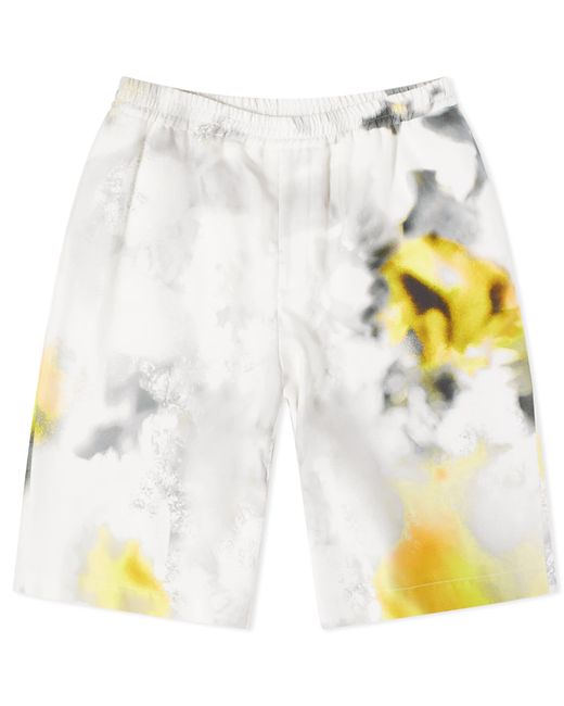 Alexander McQueen Obscured Flower Printed Shorts Large END. Clothing