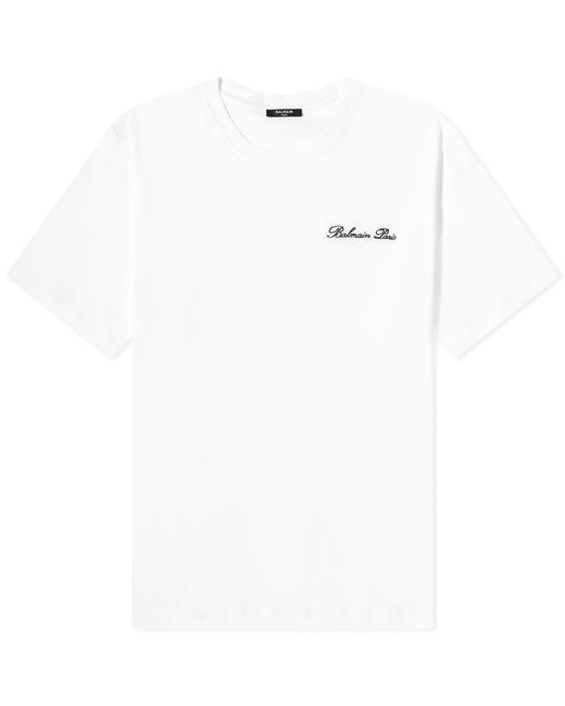 Balmain Signature Logo T-Shirt Large END. Clothing