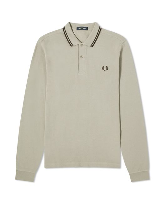 Fred Perry Long Sleeve Twin Tipped Polo Shirt Large END. Clothing