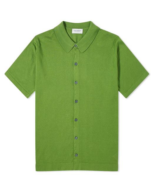 John Smedley Folke Button Through Polo Shirt Large END. Clothing