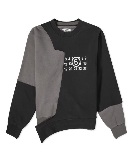 Mm6 Maison Margiela Cut Out 3-Layer Crew Sweat Large END. Clothing