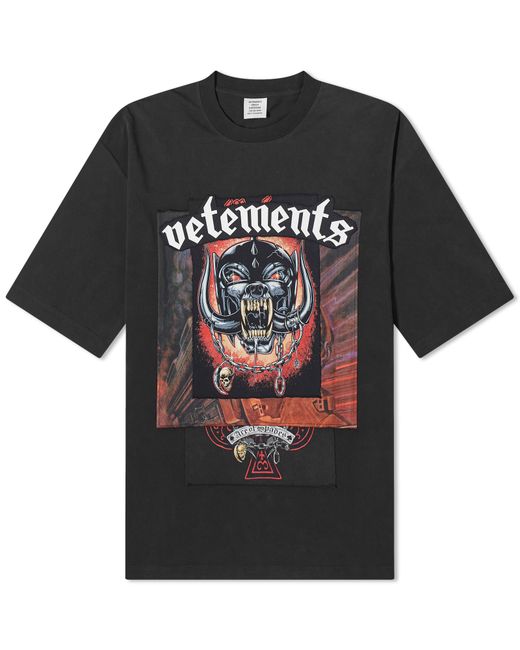 Vetements Motorhead Patched T-Shirt END. Clothing