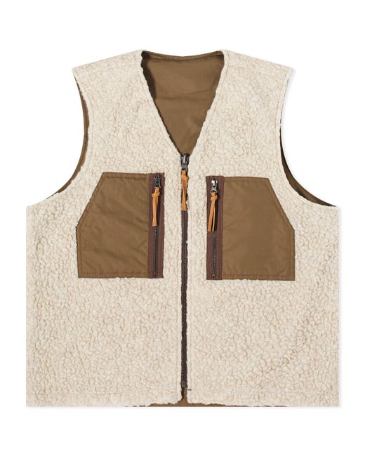 Café Mountain Reversible Mountain Fleece Vest Large END. Clothing