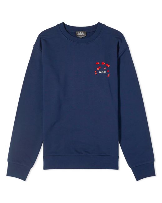A.P.C. . Valentines Logo Crew Sweat Large END. Clothing