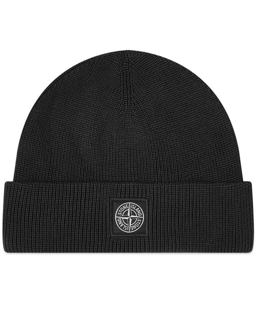 Stone Island Knitted Patch Beanie END. Clothing