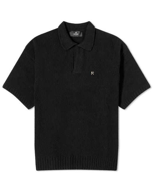 Represent Boucle Textured Knit Polo Shirt Large END. Clothing