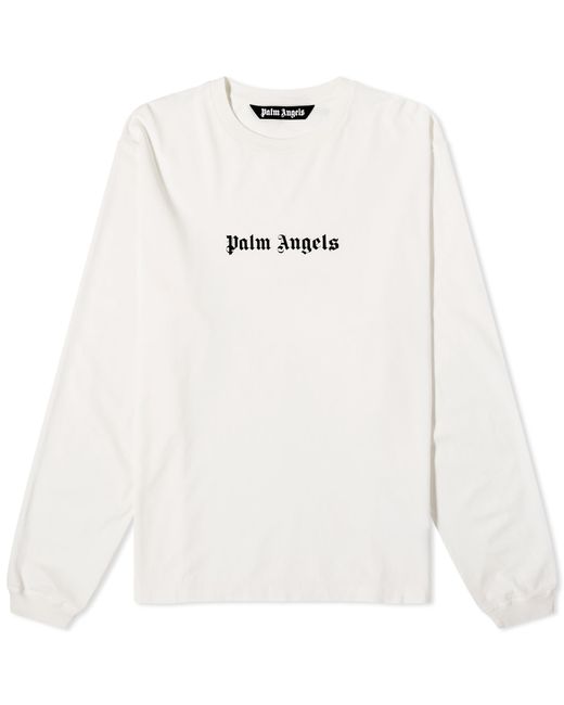 Palm Angels Logo Long Sleeve T-Shirt END. Clothing
