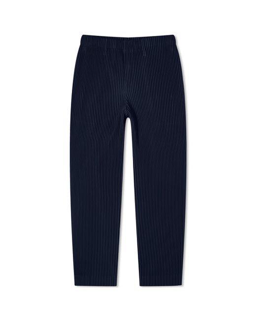 Homme Pliss Issey Miyake Pleated Straight Leg Trousers X-Small END. Clothing
