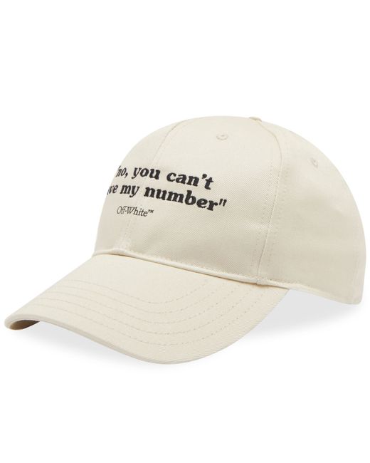 Off-White Quotes Baseball Cap END. Clothing