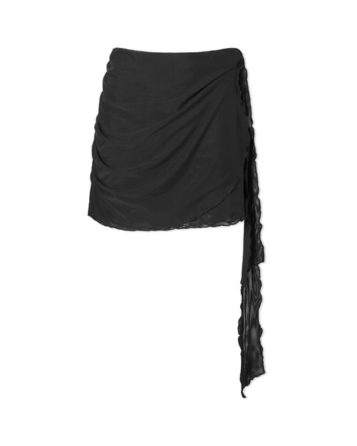 Good American Mesh Side Tie Mini Skirt Large END. Clothing