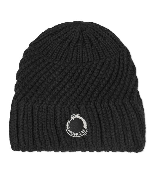 Moncler Dragon Patch Knit Beanie END. Clothing