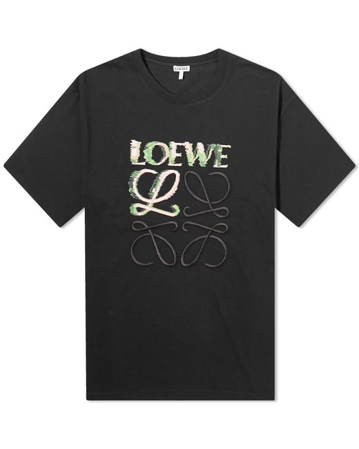 Loewe Distorted Logo T-Shirt END. Clothing