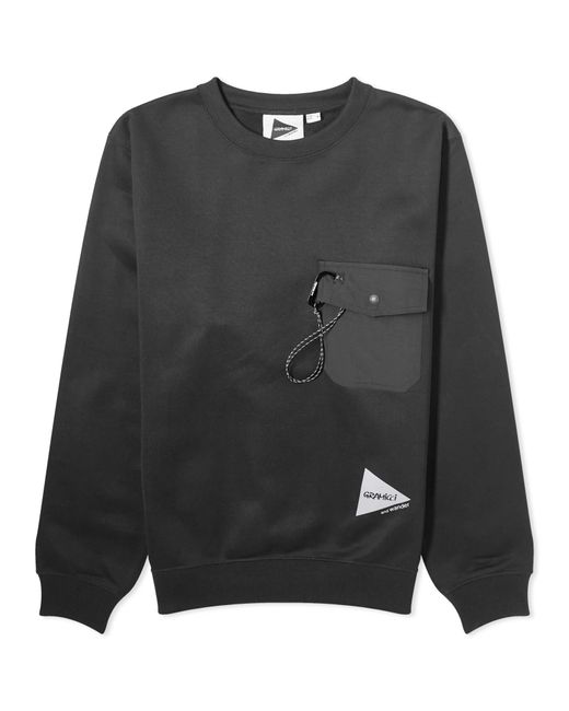 Gramicci x And Wander Pocket Sweatshirt Large END. Clothing