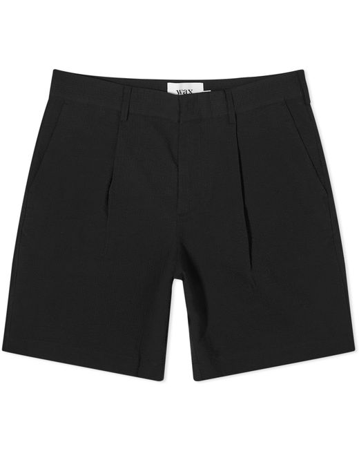 Wax London Linton Pleat Seersucker Shorts 30 END. Clothing