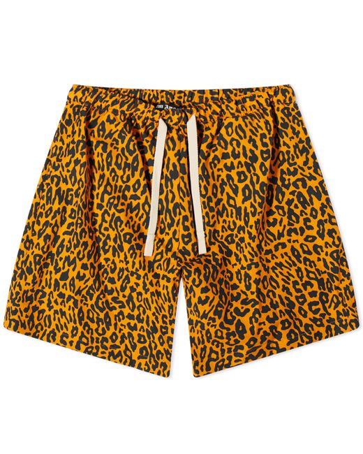 Palm Angels Leopard Shorts END. Clothing