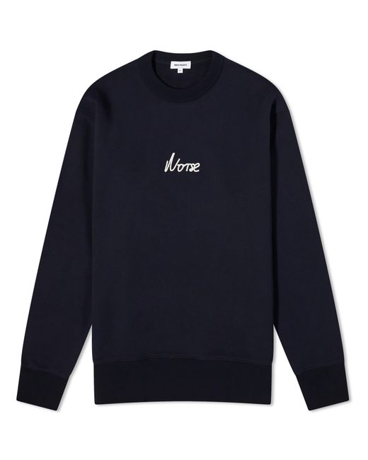 Norse Projects Arne Chain Stitch Logo Crew Sweat END. Clothing