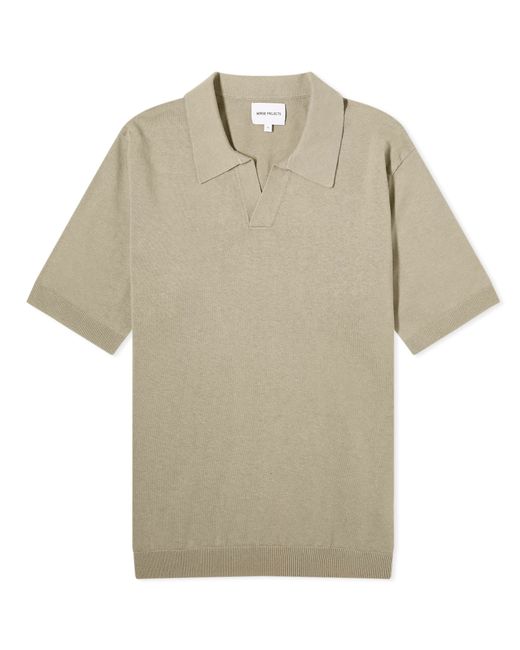 Norse Projects Leif Cotton Linen Polo Shirt Large END. Clothing