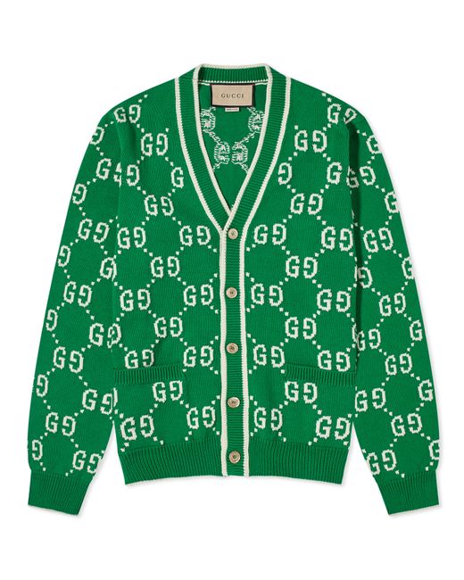 Gucci Jumbo GG Jacquard Cardigan Large END. Clothing