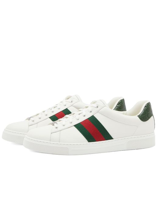 Gucci Leather Ace Sneakers END. Clothing