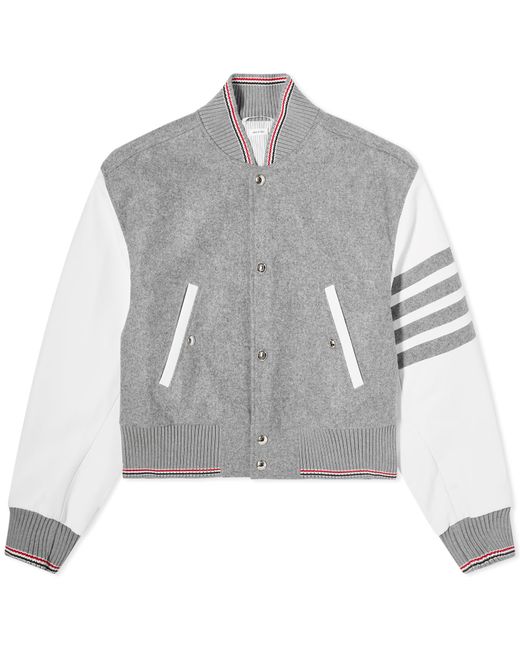 Thom Browne 4-Bar Cropped Blouson Jacket Small END. Clothing
