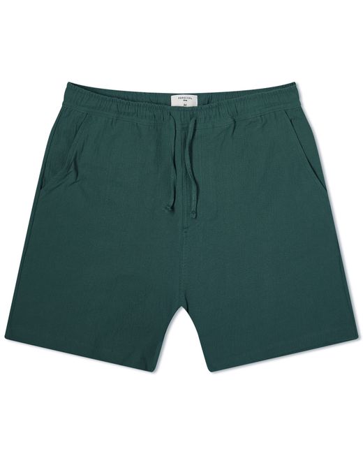 Percival Far Seersucker Pleated Shorts 30 END. Clothing