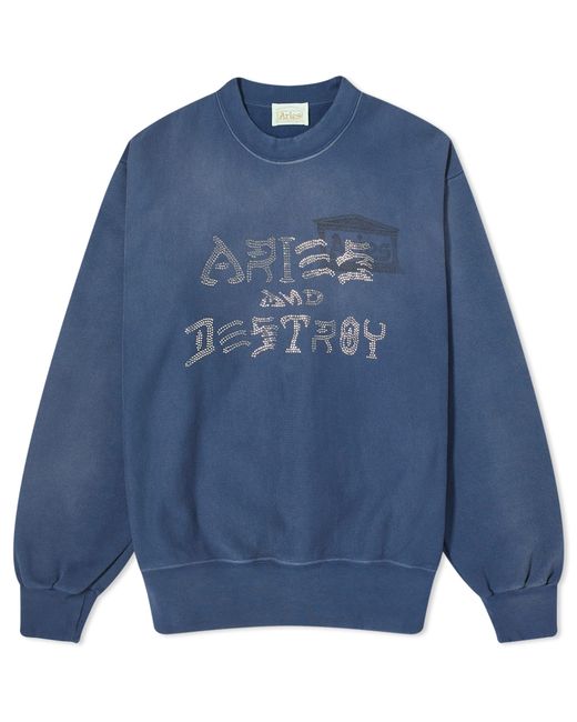 Aries Aged and Destroy Diamante Crew Sweat END. Clothing