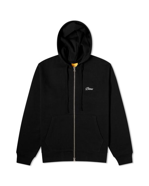 Dime Cursive Small Logo Zip Hoodie Large END. Clothing