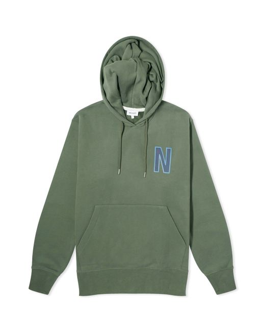 Norse Projects Arne Relaxed N Logo Hoodie Large END. Clothing