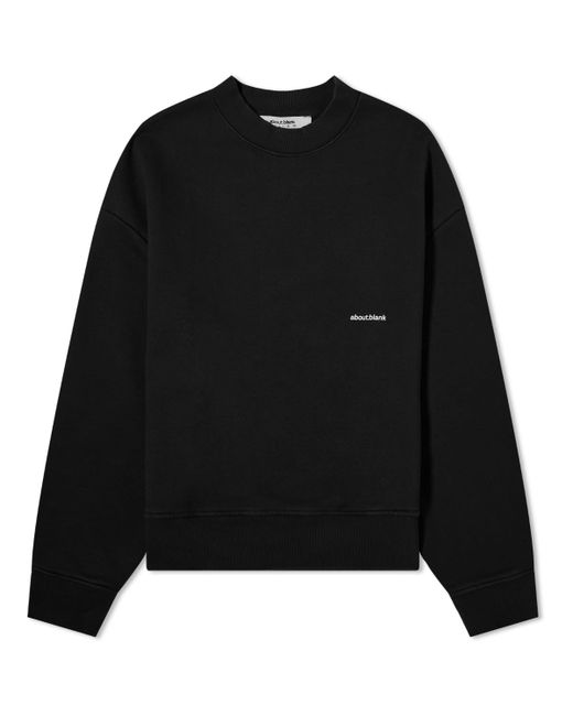 about:blank Box Logo Crew Sweat END. Clothing