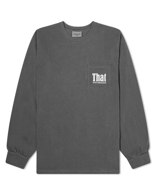 thisisneverthat Mens That Pocket Long Sleeve T-Shirt Large END. Clothing