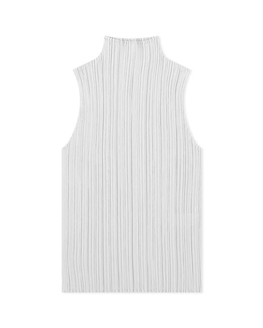 Pleats Please By Issey Miyake Basics Pleats Roll Neck Vest 03 END. Clothing