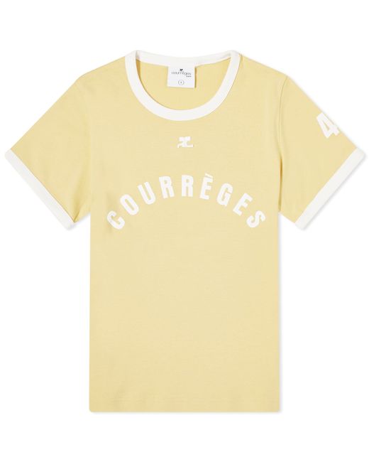 Courrèges Contrast Printed T-Shirt Large END. Clothing