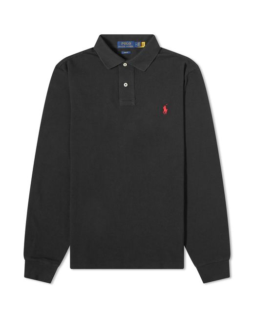 Polo Ralph Lauren Long Sleeve Slim Fit Polo Shirt END. Clothing